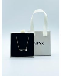 SVNX - Pearl With 2 Diamante Necklace - Lyst