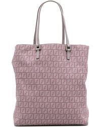 Fendi - Pre-Owned Zucchino Canvas Tote - Lyst