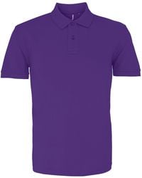 Asquith & Fox - Plain Short Sleeve Polo Shirt Cotton - Lyst