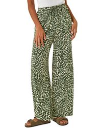Roman - Abstract Wide Leg Trouser - Lyst