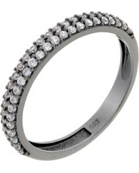 Orphelia - Ladies Embellished 925 Sterling Ring - Lyst
