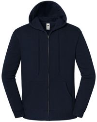 Fruit Of The Loom - Iconic Premium Hooded Sweat Jacket (Deep) - Lyst