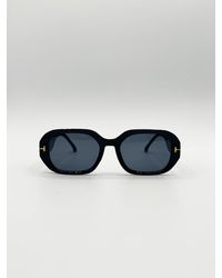 SVNX - Oval Sunglasses With Wide Arm - Lyst