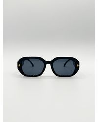 SVNX - Oval Sunglasses With Wide Arm - Lyst