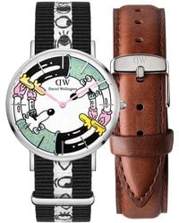 Daniel Wellington - Dw00100736 Classic Steven Harrington 36Mm Watch And Strap Gift Set - Lyst