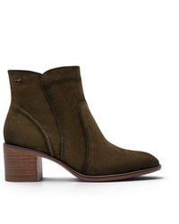 Tamaris - Suede Leather Heeled Ankle Boots - Lyst
