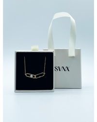 SVNX - Double Clip With Diamante Necklace - Lyst