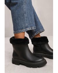 Where's That From - Wheres 'Eva' Ankle Boot With Fur Lining - Lyst