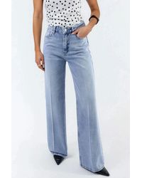 Hiccup - Wide Leg Raw Denim Jeans - Lyst