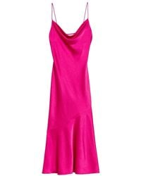 Ted Baker - Tunca Satin Cowl Neck Evening Midi Dress - Lyst