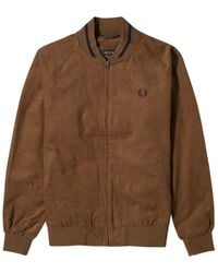 Fred Perry - Shaded Stone Waffle Cord Tennis Bomber Jacket Cotton - Lyst