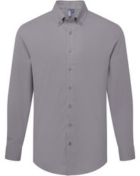 PREMIER - Supreme Oxford Long-Sleeved Formal Shirt (Steel) - Lyst