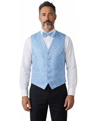 TruClothing - Paisley Floral 3 Piece Waistcoat Bow Tie Hankie Set - Lyst