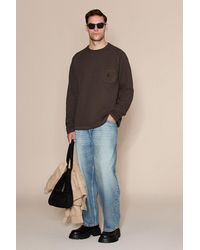 Grimelange - Crew Neck Pocket Sweatshirt - Lyst