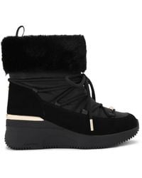 Carvela Kurt Geiger - Suede Fabric Skyline Wedge Bootie Sneakers - Lyst
