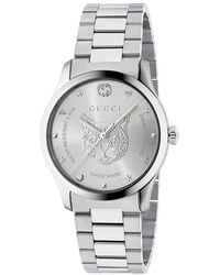 Gucci - Ya1264095 G-Timeless Zilveren Wijzerplaat Horloge - Lyst