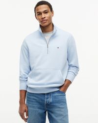 Tommy Hilfiger - Essential Terry 1/4 Zip Sweatshirt - Lyst
