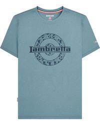 Lambretta - Paisley Target T-Shirt (Smoke) Cotton - Lyst
