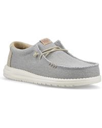 HEYDUDE - Wally Braided Flannel/ Moccasins Shoes - Lyst