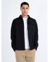 Luke 1977 - Haines Premium Textured Twin Pocket Overshirt - Lyst