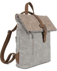Woodland Leathers - Roll-Top Backpack, Anti-Theft Travel Bag With Luggage Strap - Lyst