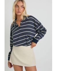 Boohoo - Cord Mini A-Line Skirt - Lyst