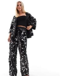 ASOS - Petite Disco Sequin Tailored Trouser - Lyst
