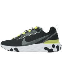 Nike - React Element 55 Se Lace-Up Synthetic Trainers Cn3591_001 Cotton - Lyst