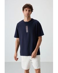 TOMMY LIFE - Oversized Printed Crew Neck T-Shirt - Lyst