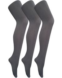 Sock Snob - 3 Pair Multipack Coloured Opaque 80 Denier Tights - Lyst