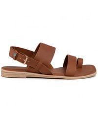 TOMS - Freya Brown Sandals Leather - Lyst