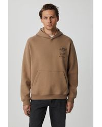Grimelange - Printed Hooded Pocket Sweatshirt - Lyst