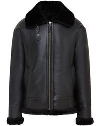 Infinity Leather - Pilot B3 Flying Shearling Sheepskin Wwii Bomber Aviator Jacket - Lyst