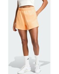 adidas - Soft Lux Loose Shorts - Lyst