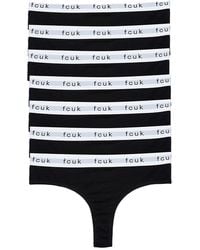 French Connection - 7 Pack Cotton Fcuk Ladies Thongs - Lyst