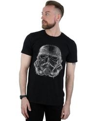 Star Wars - Stormtrooper Scribble Helmet T-Shirt Cotton - Lyst