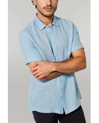 Secret Label - Short Sleeve Linen Shirt - Lyst