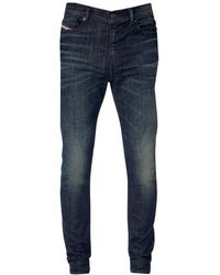 DIESEL - 1983 Dark Denim Skinny Jeans - Lyst