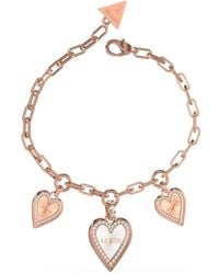 Guess - Ubb03235Rhrgl Ladies Love Me Tender Bracelet - Lyst