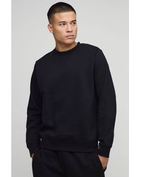 BoohooMAN - Basic Regular Fit Crew Neck Sweatshirt - Lyst