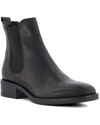 Dune - Ladies Panoramic - Burnished-detail Chelsea Boots Leather - Lyst