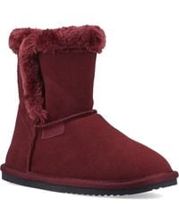 Hush Puppies - Ashleigh Suede Bordeaux Slippers - Lyst