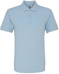 Asquith & Fox - Plain Short Sleeve Polo Shirt (Sky) - Lyst