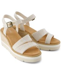 TOMS - Darya Nylon Natural Sandals - Lyst