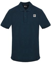 DIESEL - Small Patch Logo Total Eclipse Polo Shirt Cotton - Lyst