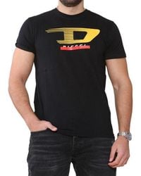 DIESEL - T Just Y4 T Shirt Crew Neck Short Sleeve Casual Cotton Tee - Lyst