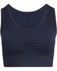 adidas - Scoop Neck Snug Fit Cropped Bra - Lyst