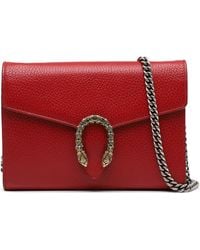 Gucci - Pre-Owned Leather Dionysus Wallet On Chain - Lyst