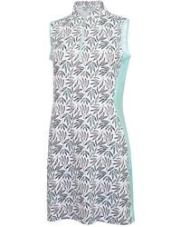 Calvin Klein - G Zip Neck Knee Length Shift Dress - Lyst