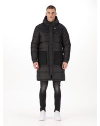 Luke 1977 - Dreward Long Line Padded Coat - Lyst